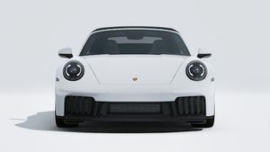 Exterior view of 911 Carrera 4 GTS Cabriolet showing the front of the car