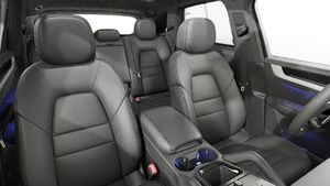 Interior view showing the front seats of Cayenne S