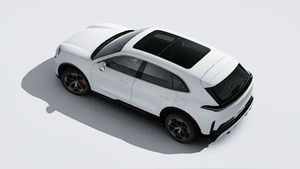 Exterior view of Cayenne Turbo Electric seen from above