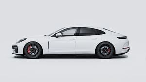 Exterior view of Panamera GTS showing the left side of the car