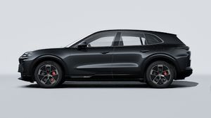 Vista exterior de Cayenne Turbo Electric mostrando el lado izquierdo del coche