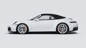 Vista exterior de 911 Carrera 4S Cabriolet mostrando el lado izquierdo del coche
