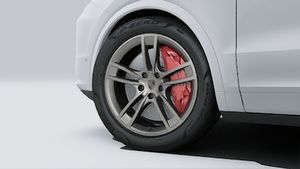 Vue extérieure du Cayenne Turbo E-Hybrid.
