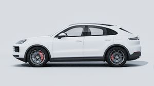 Vue extérieure de Cayenne S E-Hybrid Coupé montrant le côté gauche de la voiture