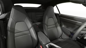 Interior view showing the front seats of 911 Carrera Cabriolet