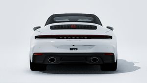 Exterior view of 911 Carrera S Cabriolet showing the rear of the car