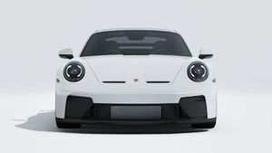 Exterior view of 911 GT3 showing the front of the car