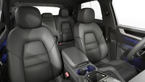 Interior view showing the front seats of Cayenne S