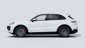 Exterior view of Cayenne GTS showing the left side of the car
