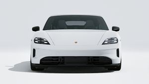 Exterior view of Taycan 4 Black Edition showing the front of the car