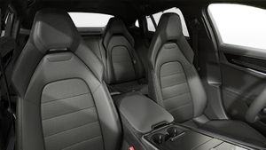 Interior view showing the front seats of Panamera