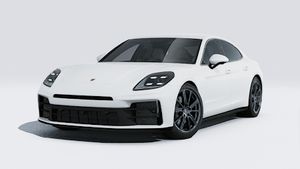 Exterior view of Panamera showing the front and left side of the car