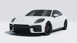 Exterior view of Panamera GTS showing the front and left side of the car