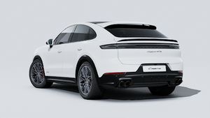 Exterior view of Cayenne GTS Coupe showing the back and left side of the car