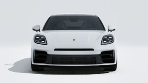 Exterior view of Panamera 4 E-Hybrid showing the front of the car