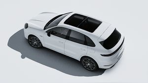Vista exterior do Cayenne E-Hybrid Black Edition, de cima
