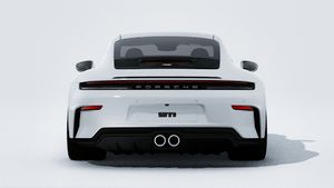 Vista exterior de 911 GT3 with Touring Package mostrando la parte trasera del coche