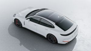 Vista exterior de Panamera GTS vista desde arriba
