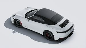 Exterior view of 911 Carrera GTS Cabriolet seen from above