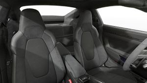 Interior view showing the front seats of 911 Carrera 4 GTS