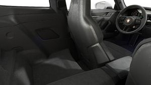 Interior view showing the back seats of 911 Carrera 4 GTS