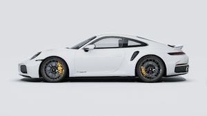 منظر خارجي لسيارة 911 Turbo S يظهر الجانب الأيسر من السيارة