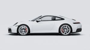 Exterior view of 911 Carrera 4S showing the left side of the car