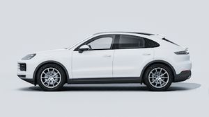 Exterior view of Cayenne Coupé showing the left side of the car