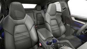 Interior view showing the front seats of Cayenne S Coupé