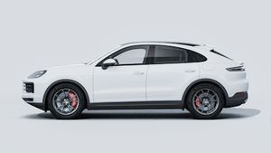 Exterior view of Cayenne S E-Hybrid Coupé showing the left side of the car