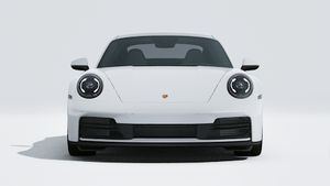 Vedere exterioară a 911 Carrera S care arată partea din față a mașinii