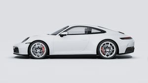 Vedere exterioară a 911 Carrera S care prezintă partea stângă a mașinii
