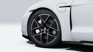 Vedere exterioară a Taycan Turbo Sport Turismo