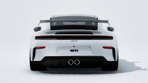 Spoljašnji pogled na 911 GT3 koji prikazuje zadnji deo automobila

