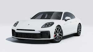 Spoljašnji izgled Panamera 4S E-Hybrid koji prikazuje prednju i levu stranu automobila
