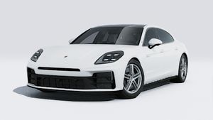 Spoljašnji izgled Panamera 4 E-Hybrid Executive koji prikazuje prednju i levu stranu automobila
