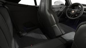 Interior view showing the back seats of 911 Carrera GTS Cabriolet