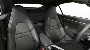 Interior view showing the front seats of 911 Carrera Cabriolet