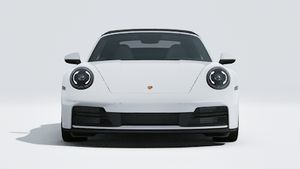 Exterior view of 911 Carrera S Cabriolet showing the front of the car