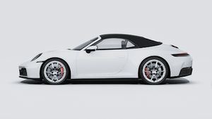 Exterior view of 911 Carrera S Cabriolet showing the left side of the car