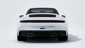 Exterior view of 911 Carrera S Cabriolet showing the rear of the car