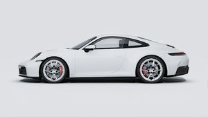 Exterior view of 911 Carrera 4S showing the left side of the car