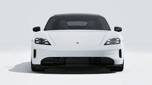 Exterior view of Taycan 4S Black Edition showing the front of the car