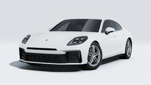 Exterior view of Panamera 4 showing the front and left side of the car