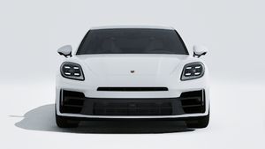 Exterior view of Panamera 4 showing the front of the car