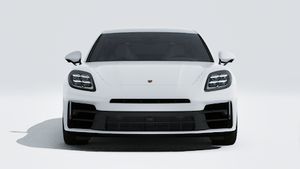 Exterior view of Panamera 4S E-Hybrid showing the front of the car