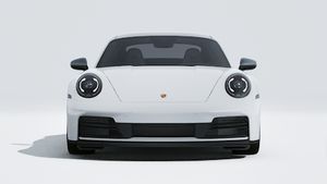 Utvändig vy av 911 Carrera T som visar bilens front