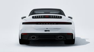 Utvändig vy av 911 Carrera 4S Cabriolet som visar bilens bakre del
