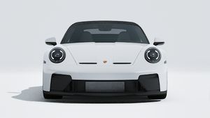 Utvändig vy av 911 GT3 S/C som visar bilens front
