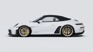 Utvändig vy av 911 GT3 S/C som visar bilens vänstra sida